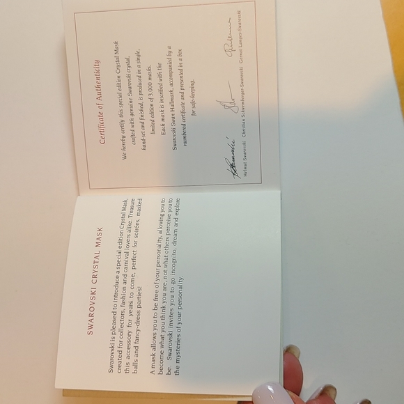 Swarovski crystal mask with side holder - STUNNING! - Picture 15 of 15